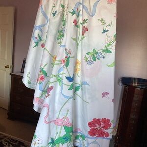 Floral Bedding Sheets - White with Multicolor Design